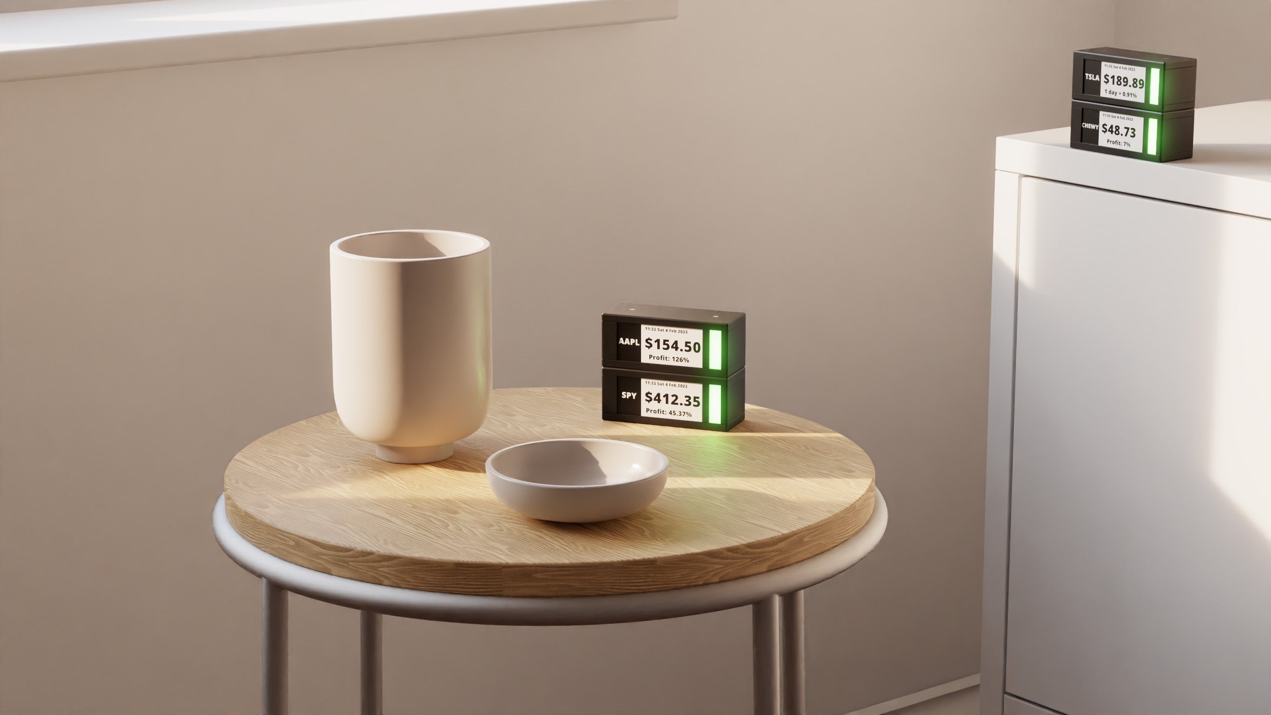 TickrMeter: Physical Stock Tickers on your desk