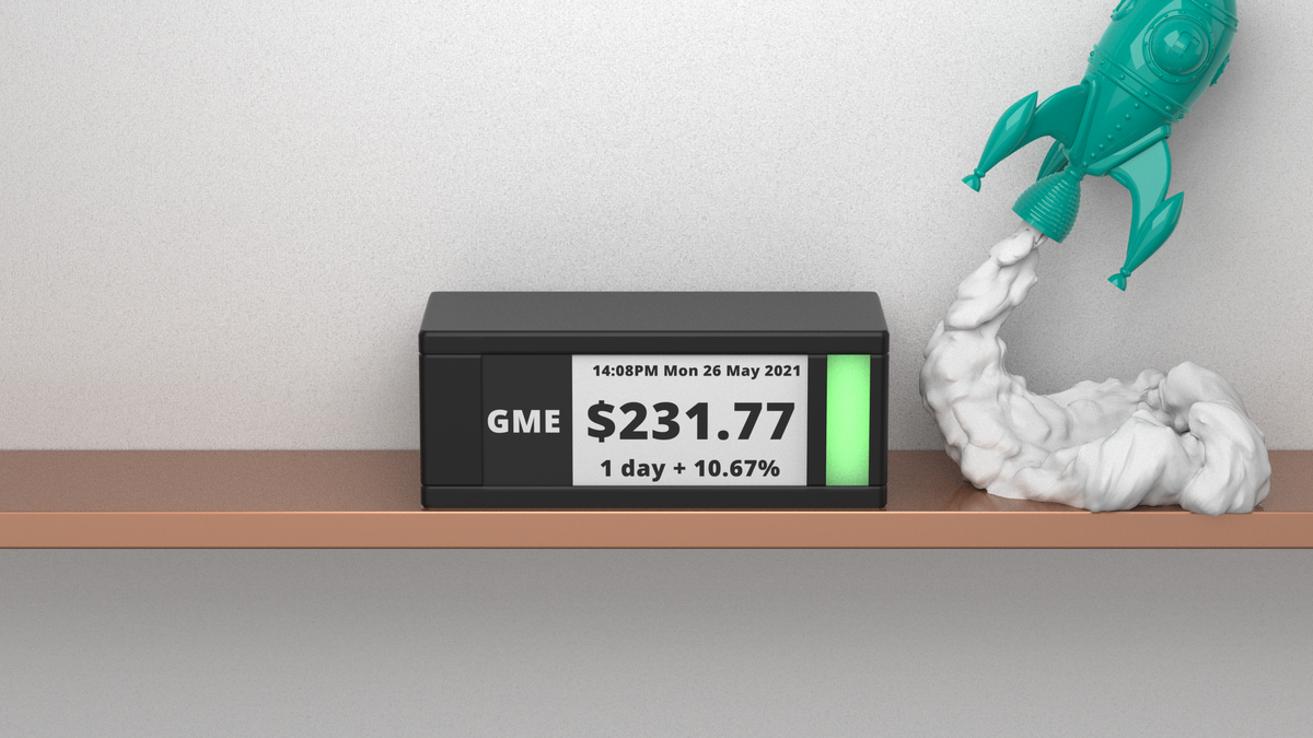 Tickr Meter TickrMeter: Physical Stock Ticker Displays For Your Desk